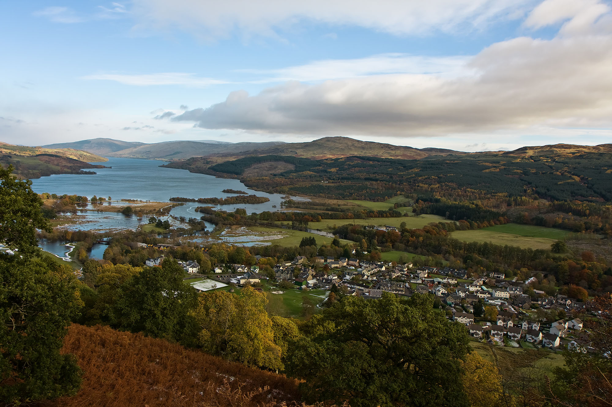 Loch Tay from the Sron a'Chlachain, above Killin